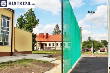 Siatki Rzeszów - Zielone siatki ze sznurka na ogrodzeniu boiska orlika dla terenów Rzeszowa
